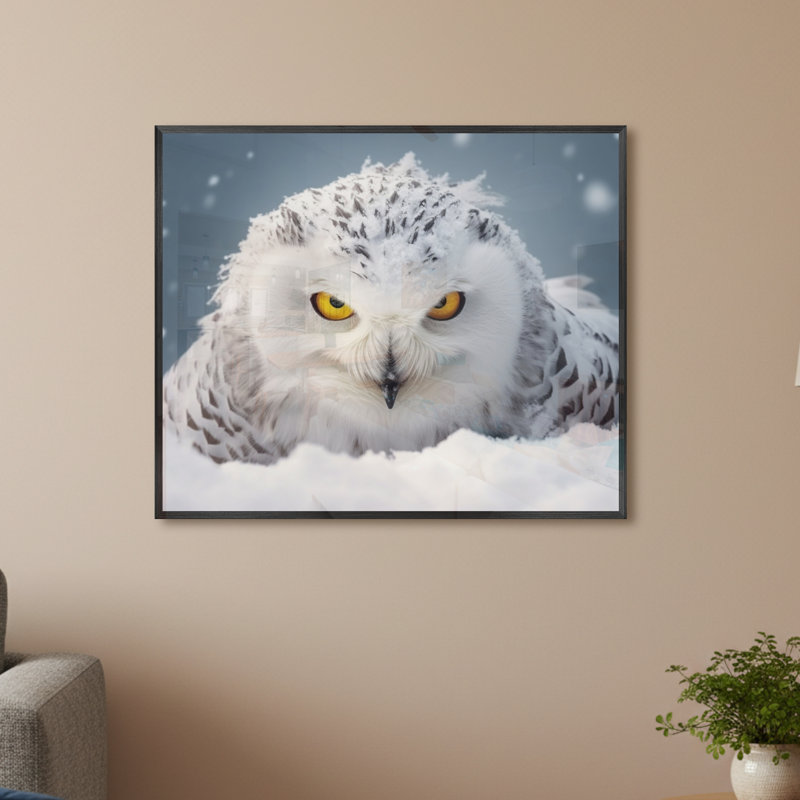Single Picture Frame LED Illuminated Wall Art Wall Art on Glass / Aluminium, 50 cm H x 60 cm W