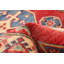 Tapis de couloir unique en laine noué à la main nouvel âge 2 pi 9 po x 10 pi 7 po Ahmiyah - rouge / beige / bleu