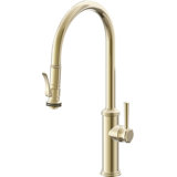 Davoli Pull-Down Kitchen Faucet with Squeeze Sprayer - High Arc Spout