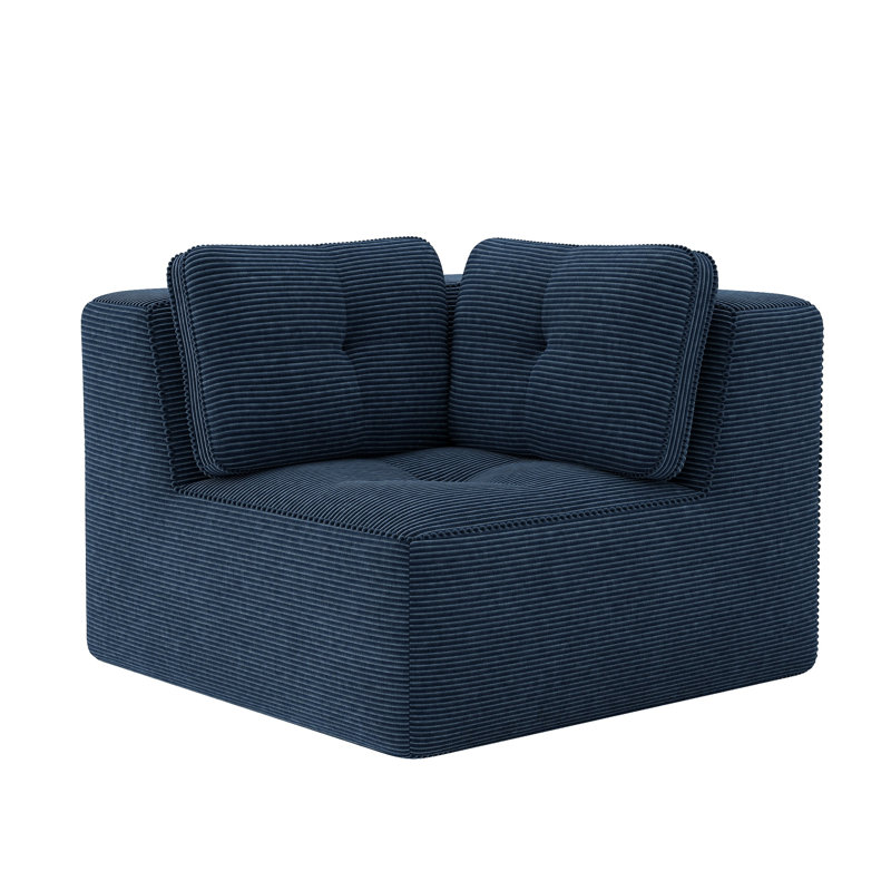 Canapé modulaire en velours côtelé 1 place Corduroy