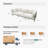 Sylva 3‑seater Modular Patio Sofa Set
