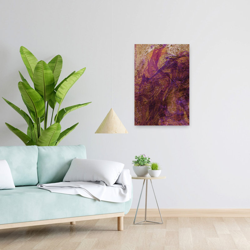 Cotton Candy Chaos, art contemporain abstrait, H 24 po x l 16 po