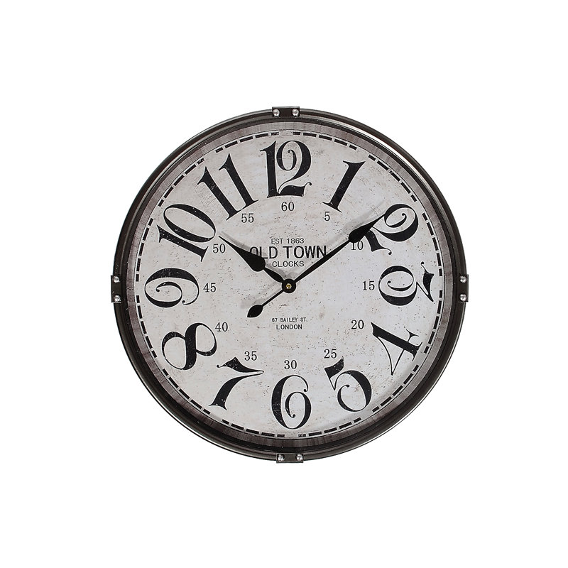 Brevard Metal Wall Clock