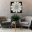 «Epic Graffiti», "Mini Abstract Rosette 4" par Chariklia Zarris, art mural sur toile, 37 po x 37 po