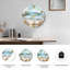 «Beach Scene», horloge murale en verre-322957995