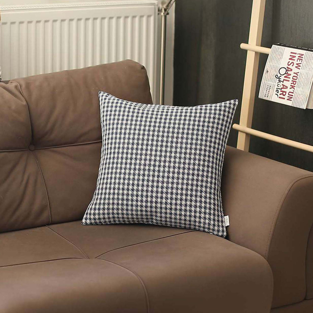 Boho-Chic Plaid Throw Pillow Mike&Co. New York 