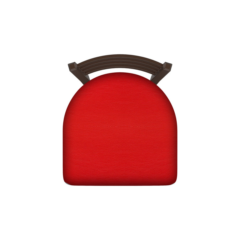 Fauteuil 400 Jackie, Bronze, Vinyle - rouge Canter