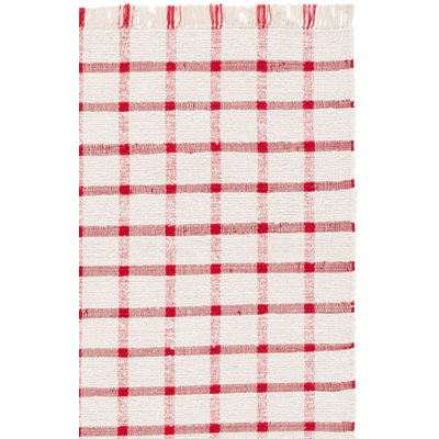 Tapis Montauk 322 ivoire / rouge