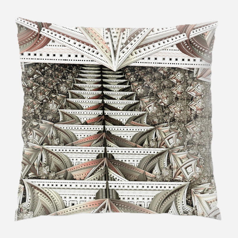Grid Microsuede Reversible Throw Pillow
