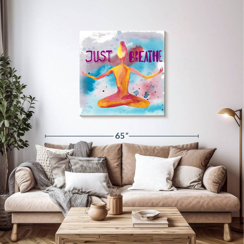 Senne Just Breathe Meditation, 36'' H x 36'' W