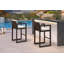 Purple Leaf Outdoor Bar Stools Set Of 2 Modern Aluminum Barstools With Stainless Removable Cushion Chairs