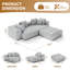 Canapé-lit modulaire 2 places avec repose-pieds Mulein-1657031194