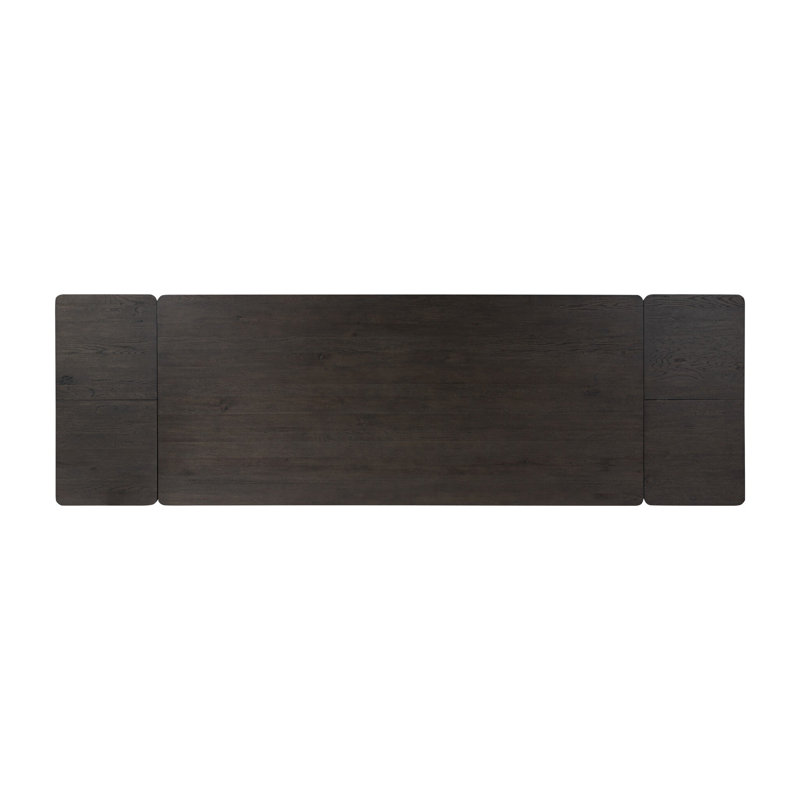 Noeline Solid Oak Dining Table, Black, 30'' H x 96'' W x 42'' D