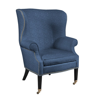 Preston 34" Wide Linen Wingback Chair