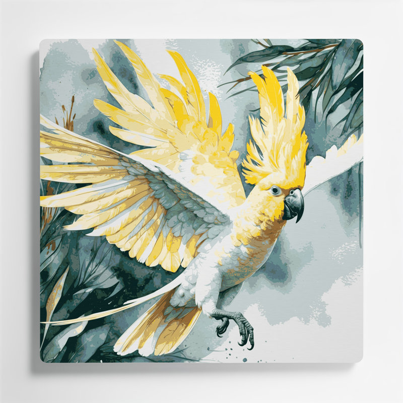 Art mural en métal oiseaux, H 144 po x l 144 po x P 0,05 po