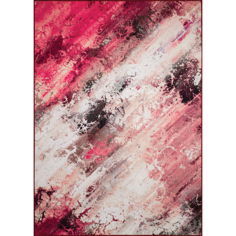 Metzger Abstract Indoor Rug, Rectangle 3'3" x 4'11"