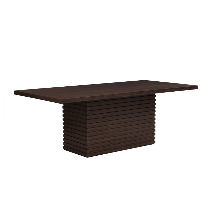 Table de salle à manger rectangulaire Coad 84 pouces (espresso), Espresso Wood