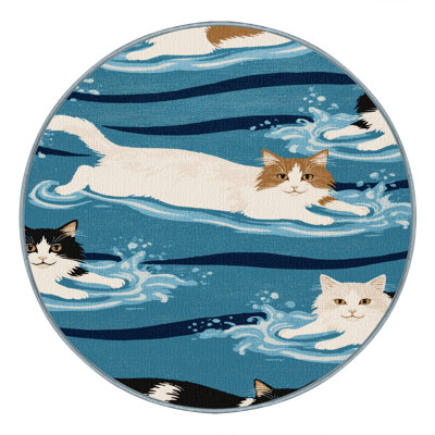  Tapis lavable Turkish Van Cats