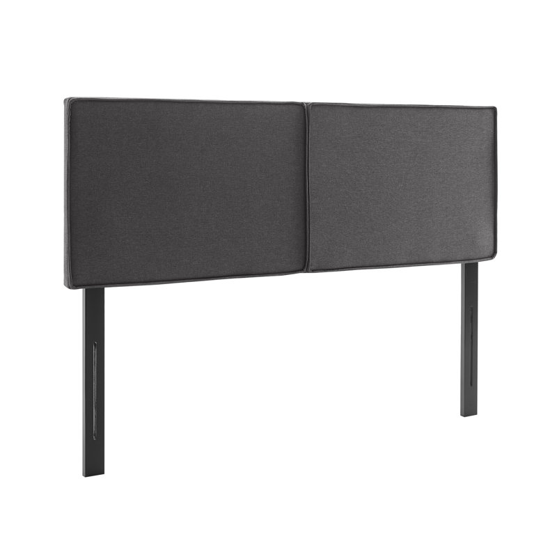Tête de lit tapissier Ender, Très grand, Gris