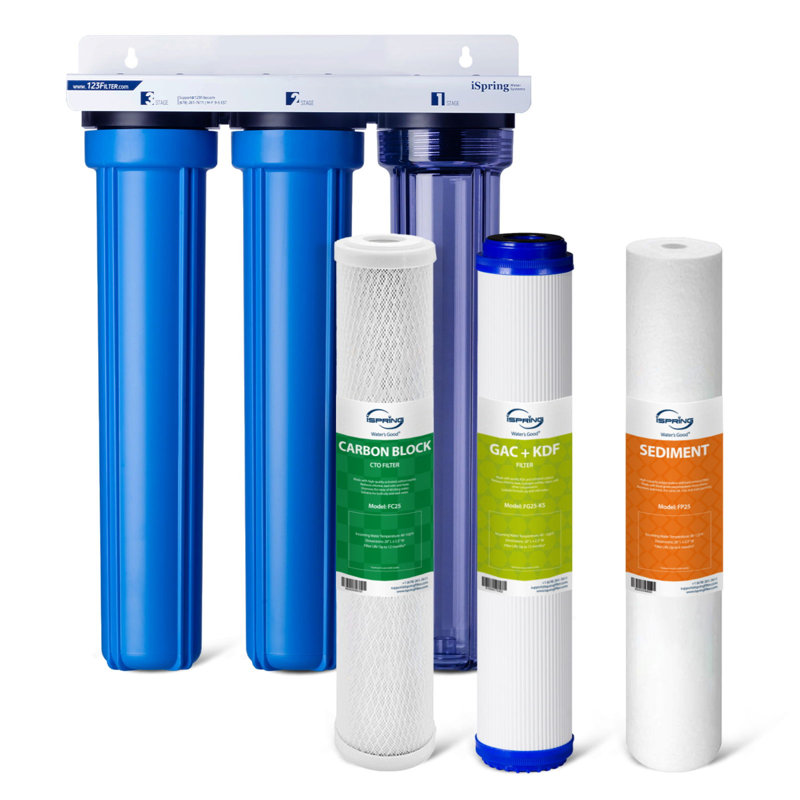 Système iSpring WCB32C-KS pour toute la maison, réduit les métaux lourds, le plomb, la chloramine, le PFAS et le chlore