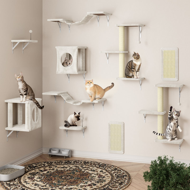 Meuble pour chat 5 pièces, Beige