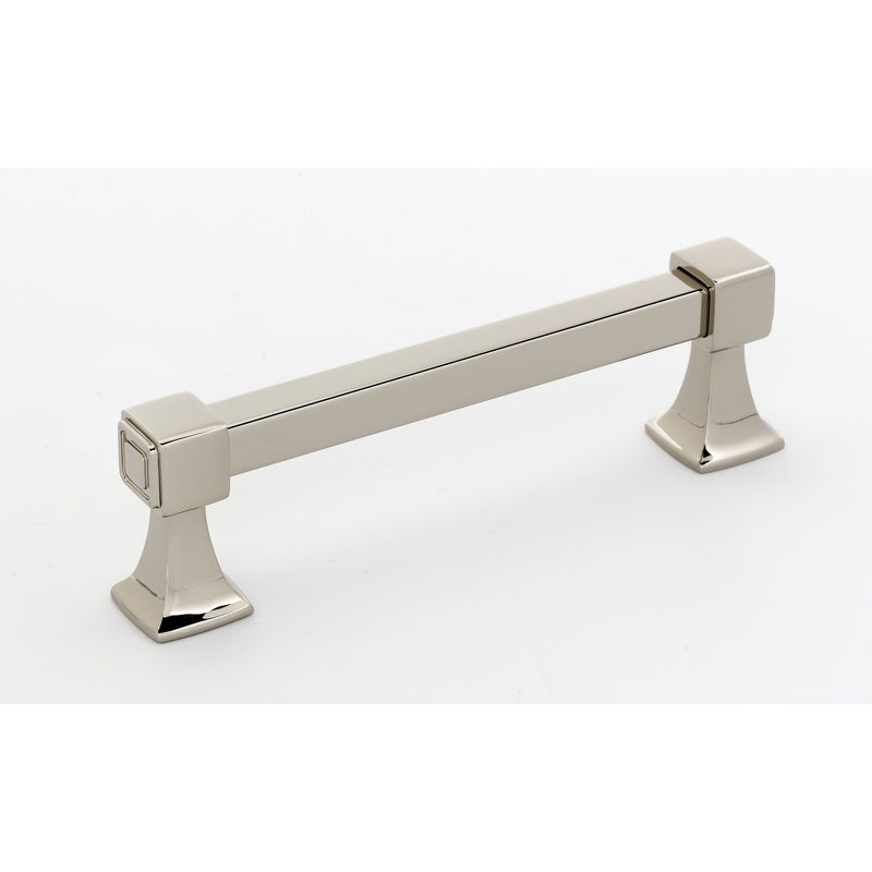 Poignée barre / poignée, Nickel poli, 4"