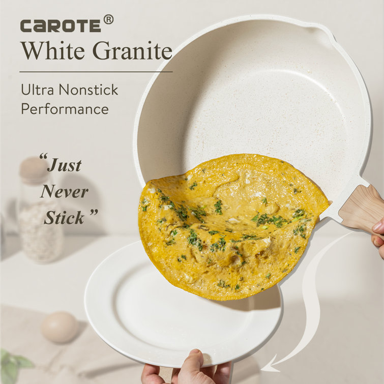 Carote Granite Nonstick Cookware Sets  10 Pieces Healthy NonStick  Induction Stone Cookware 