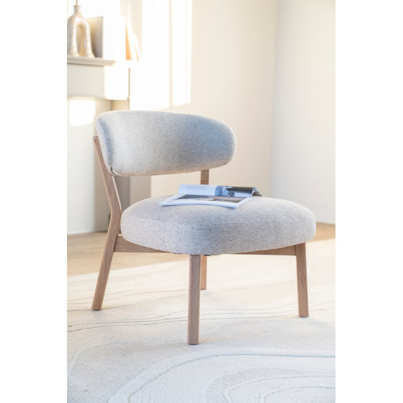 Fauteuil d'appoint Mikky, Naturel, Beige