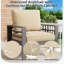 Aluminum Patio Furniture Set With Waterproof Cover