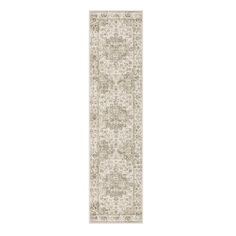Girven Oriental Brown Area Rug, Runner 2'3" x 7'6"