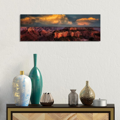 Grand Canyon Sunset V 1 Piece Panoramic Wall Art on Canvas