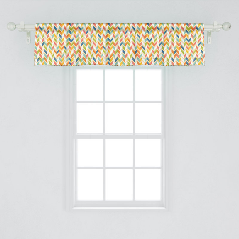 Multicolore cantonnière Ambesonne Chevron, L 54 po x L 12 po