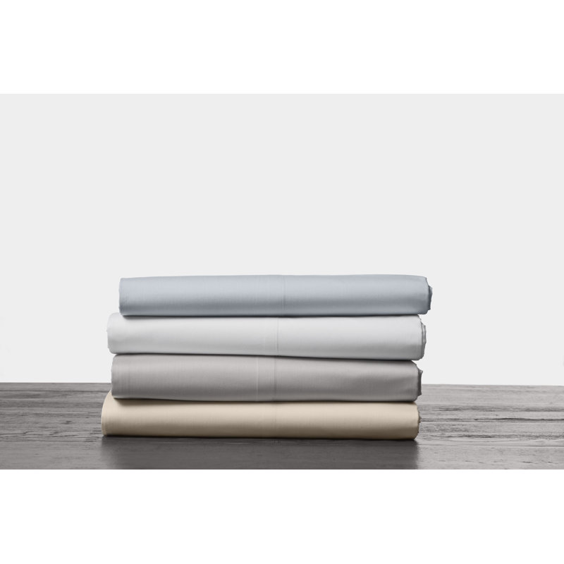 Refined Organic Classic Organic Percale Standard Sham Set, Alpine White, King