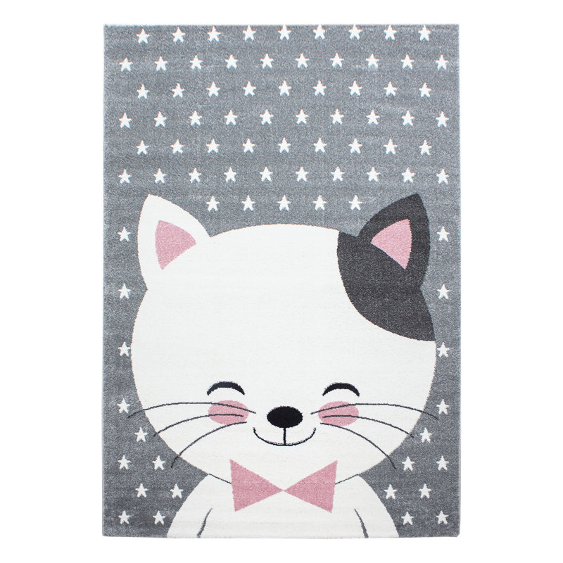 Kids Cute Cat Area Rug, Rectangular 140 x 200cm