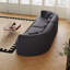 Canapé modulaire incurvé surdimensionné, 106,3 po, sans nuage, sans os, avec 6 coussins, chenille luxueuse, canapé à quatre places en mousse viscoélastique avec assise profonde-550930962