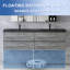 Meuble-lavabo mural mural flottant simple gris-832527705
