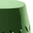 12" Green Outdoor Iron Side Table, All-Metal Construction End Table-1236651999