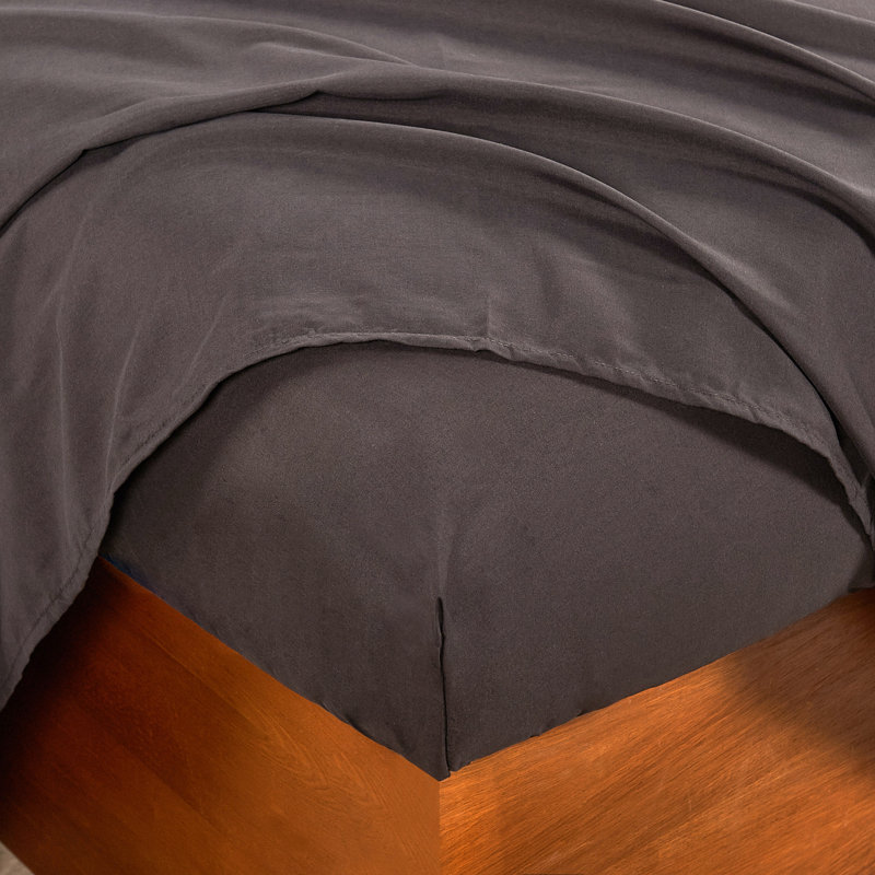 Trois Microfiber Striped Sheet Set, Chocolate, Full Sheet Set + 1 Fitted Sheet + 2 Pillowcases