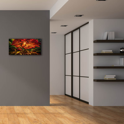  'Fire Garden' by Rich Monet Canvas Wall Art, 40" x 20"