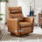 Winson Maxine 32.7'' W Swivel Top-Grain Genuine Leather Manual Push Back Recliner with Solid Wood Base