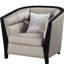 Chaise en beige - structure en bois composite, coussins décoratifs inclus, coussins intérieurs en bois (frêne) d'une hauteur de siège de 19 po, profondeur du colis de 45 po, capacité de 220 lb