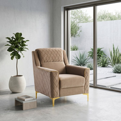 Fauteuil rembourré 39 po Sombir