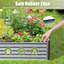 Acier galvanisé robuste, conception élégante et sécuritaire, idéal pour le jardinage extérieur