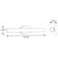 Delphine Single Frosted Dimmable LED Bath Bar-32041579