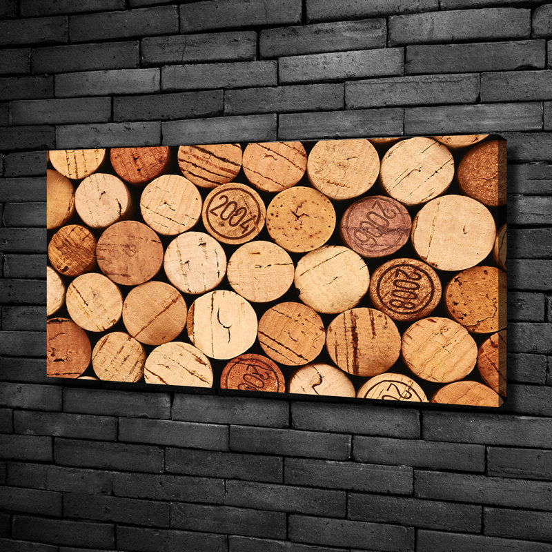 Corks Of Wine - No Frame Print on Canvas
