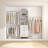 21"-96" Closet System With 3 Drawers And 3 Rods(Can Be Cut To Fit)-1254504129