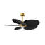 Alessandra Tropical - Five Blade Ceiling Fan - Integrated LED -Matte Black Finish -Light Blue Blades-968184992-968184998