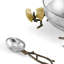 Butterfly Ginkgo Glass Nut Bowl with Spoon