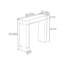 Console simple et multifonctionnelle en acrylique-2046475527