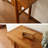 Modern-style solid wood console table